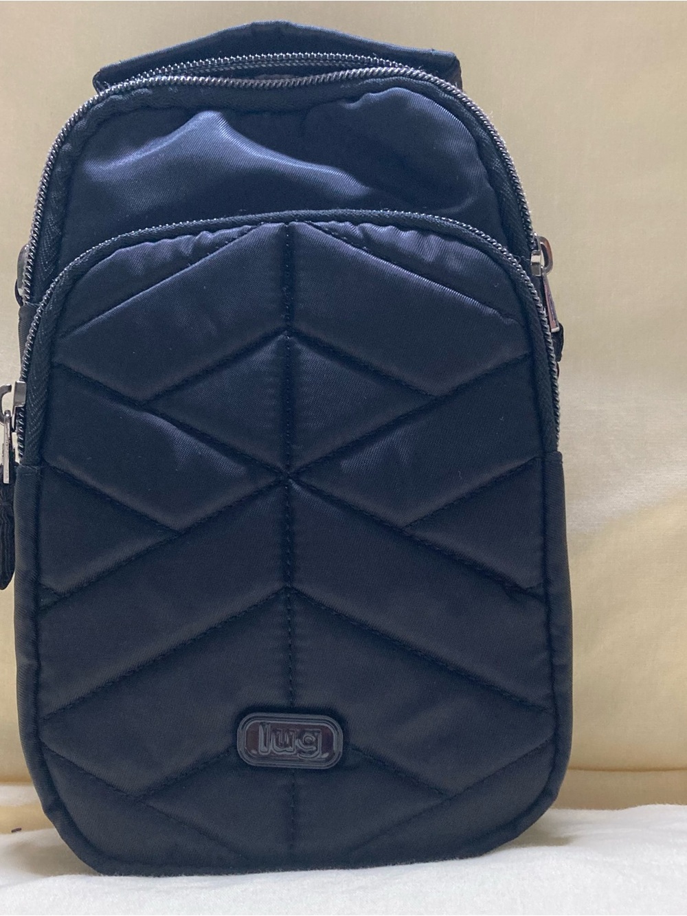 Lug skeeter black quilted crossbody bag - Picture 2 of 13